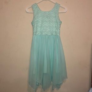mint green homecoming dress